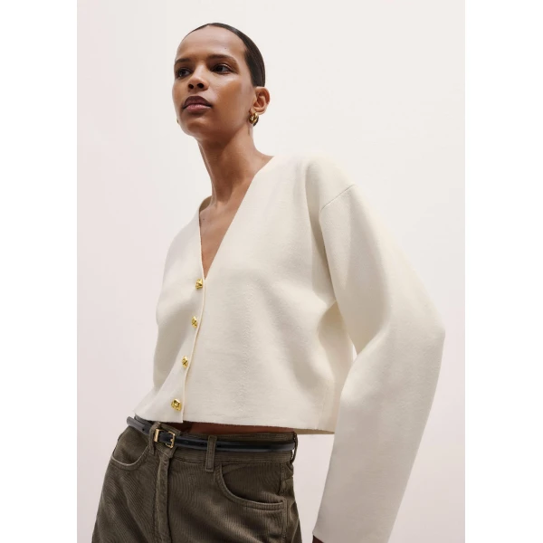 Me and Em Cocktail Cardigan – luxury British Ivory in Me and Em exclusively at Luxury Shoes 