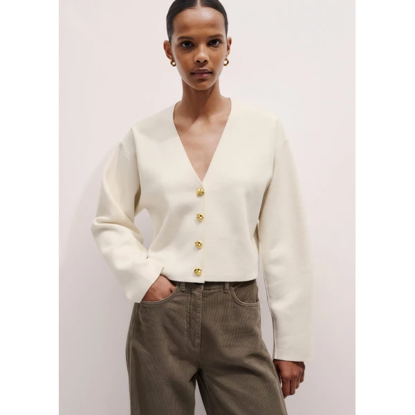 Me and Em Cocktail Cardigan – luxury British Ivory in Me and Em exclusively at Luxury Shoes 