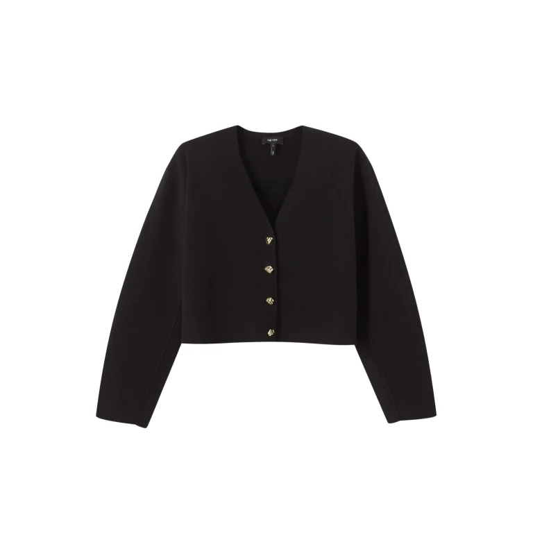 Me and Em Cocktail Cardigan – luxury British Black in Me and Em exclusively at Luxury Shoes 