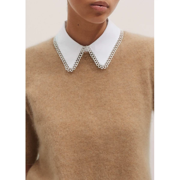 Me and Em Collared Layering Tank – luxury British White in Me and Em exclusively at Luxury Shoes 