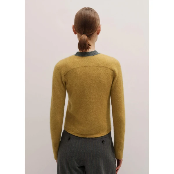 Me and Em Contrast Cardigan – luxury British Grey in Me and Em exclusively at Luxury Shoes 