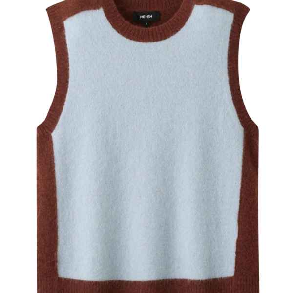 Me and Em Contrast Knit Vest