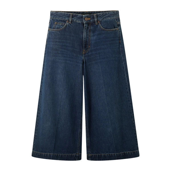 Me and Em Crease-Front Culotte – luxury British Blue in Me and Em exclusively at Luxury Shoes 