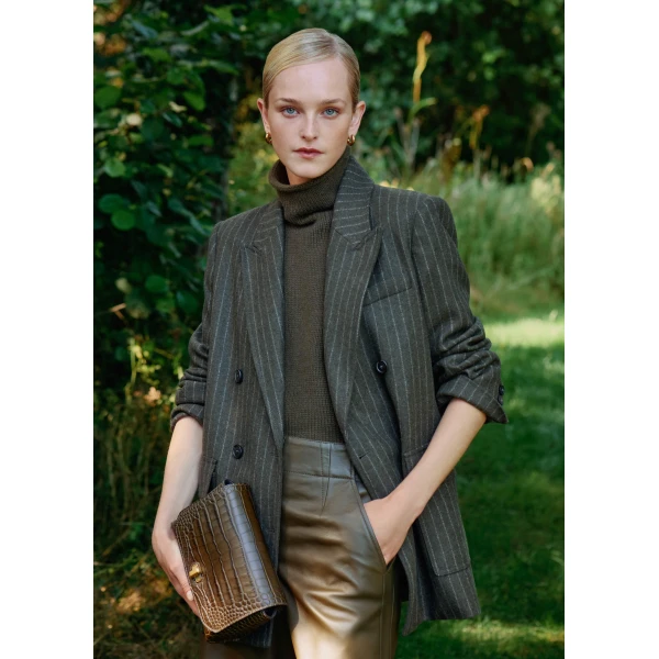 Me and Em Crop Sweater Vest – luxury British Green in Me and Em exclusively at Luxury Shoes 