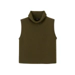 Me and Em Crop Sweater Vest – luxury British Green in Me and Em exclusively at Luxury Shoes 