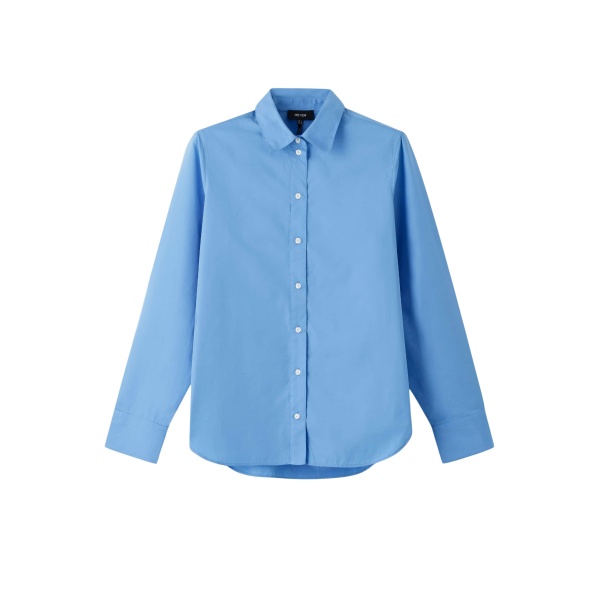 Me and Em Curved Hem Shirt – luxury British Blue in Me and Em exclusively at Luxury Shoes 