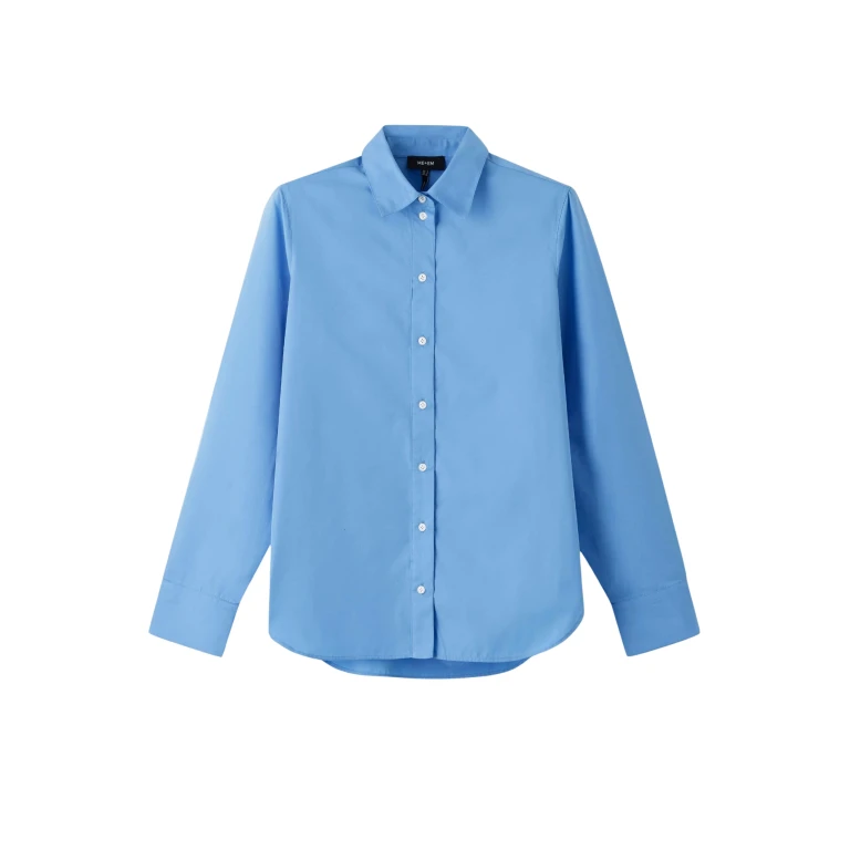 Me and Em Curved Hem Shirt – luxury British Blue in Me and Em exclusively at Luxury Shoes 
