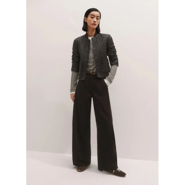 Me and Em Double Layer Top – luxury British Brown in Me and Em exclusively at Luxury Shoes 