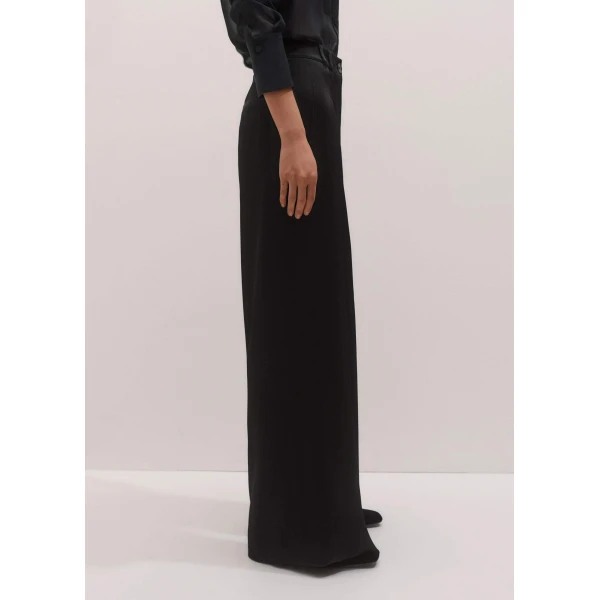 Me and Em Double Pleat Pant – luxury British Black in Me and Em exclusively at Luxury Shoes 