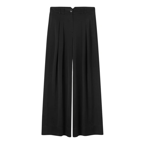 Me and Em Double Pleat Pant – luxury British Black in Me and Em exclusively at Luxury Shoes 