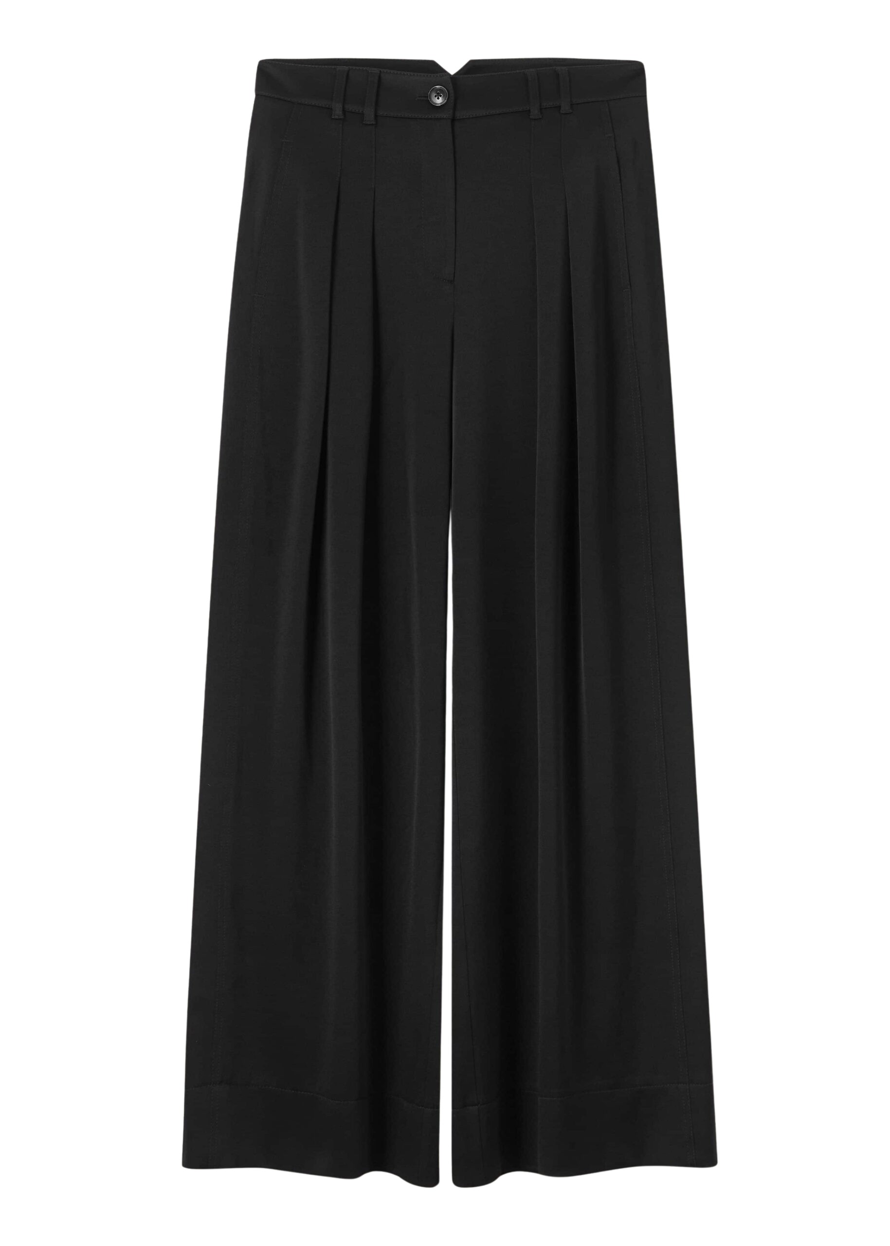 Me and Em Double Pleat Pant – luxury British Black in Me and Em exclusively at Luxury Shoes 