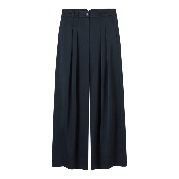 Me and Em Double Pleat Pant – luxury British Blue in Me and Em exclusively at Luxury Shoes 