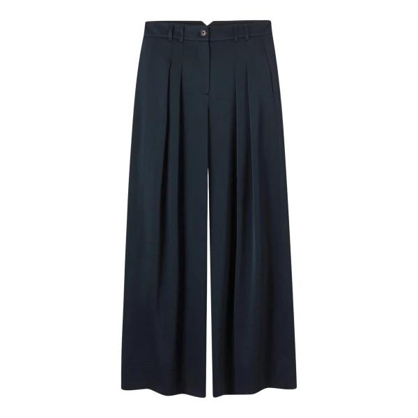Me and Em Double Pleat Pant – luxury British Blue in Me and Em exclusively at Luxury Shoes 