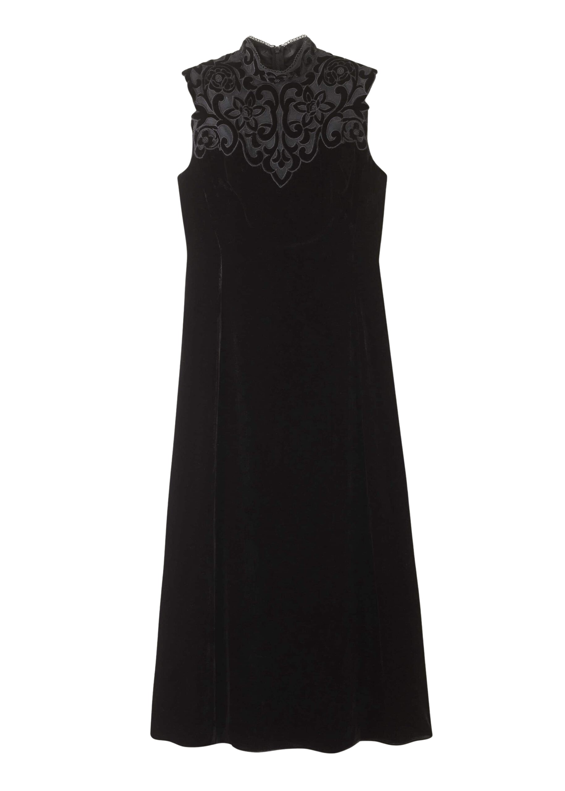 Me and Em Embroidered Midi Dress – luxury British Black in Me and Em exclusively at Luxury Shoes 