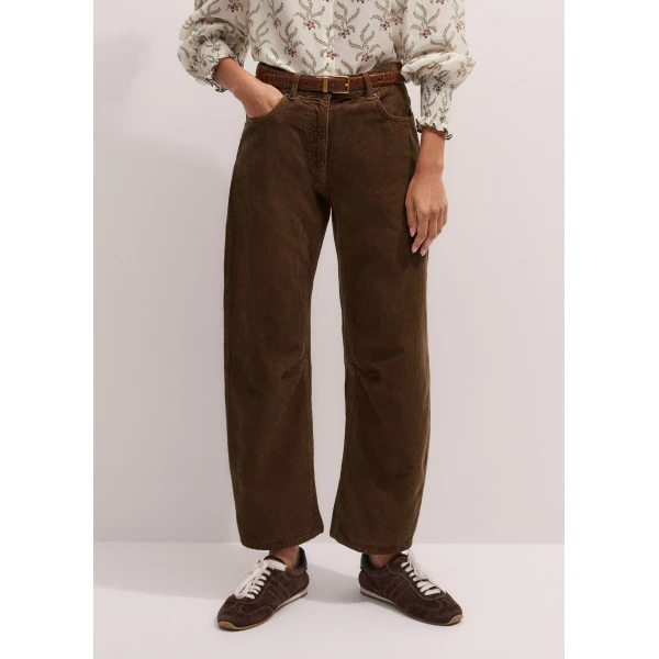 Me and Em Engineered-Leg Pant – luxury British Brown in Me and Em exclusively at Luxury Shoes 