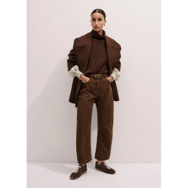 Me and Em Engineered-Leg Pant – luxury British Brown in Me and Em exclusively at Luxury Shoes 