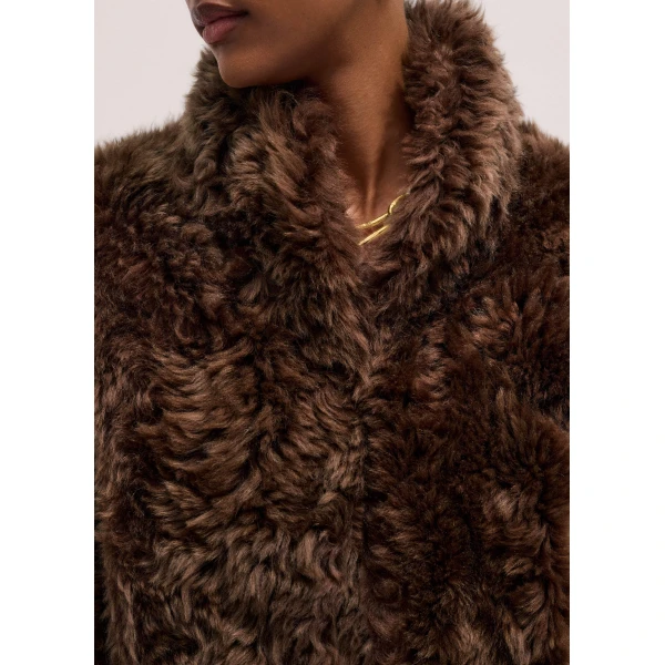 Me + Em Evening Crop Jacket – luxury British Brown in Me and Em exclusively at Luxury Shoes 