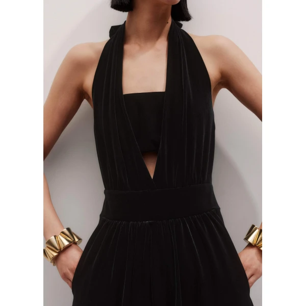Me + Em Evening Jumpsuit – luxury British Black in Me and Em exclusively at Luxury Shoes 