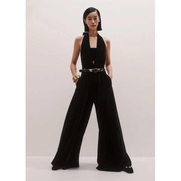 Me and Em Evening Jumpsuit – luxury British Black in Me and Em exclusively at Luxury Shoes 