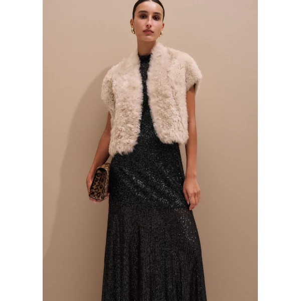 Me and Em Evening Layering Shrug – luxury British Neutrals in Me and Em exclusively at Luxury Shoes 