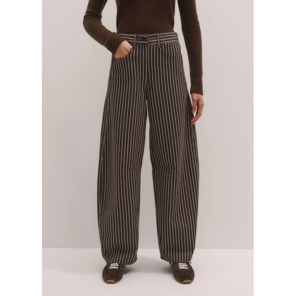 Me + Em Extreme Seam Jean – luxury British Brown in Me and Em exclusively at Luxury Shoes 
