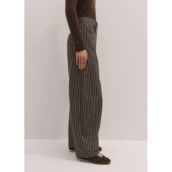 Me + Em Extreme Seam Jean – luxury British Brown in Me and Em exclusively at Luxury Shoes 