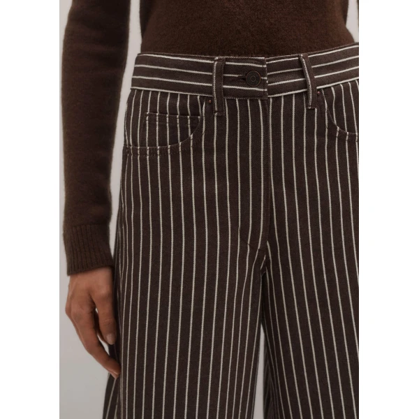 Me + Em Extreme Seam Jean – luxury British Brown in Me and Em exclusively at Luxury Shoes 