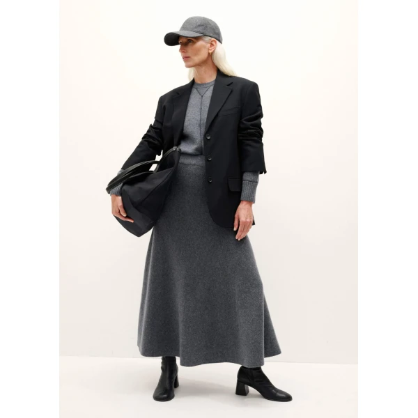 Me + Em Felted Knit Sweatshirt – luxury British Grey in Me and Em exclusively at Luxury Shoes 