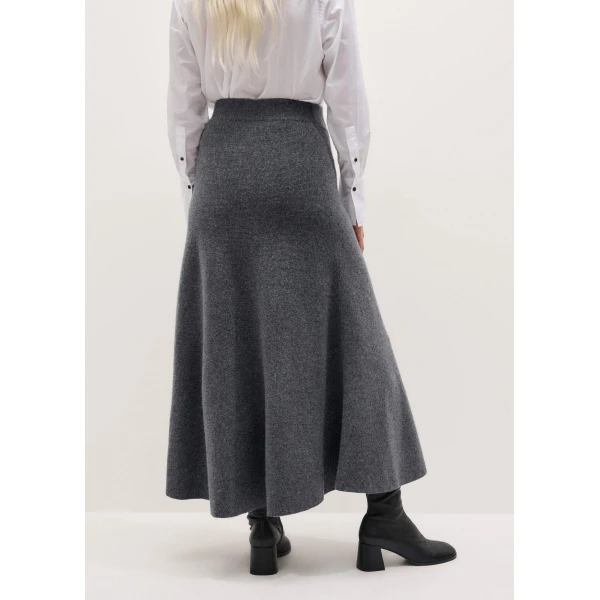 Me and Em Felted Maxi Skirt – luxury British Grey in Me and Em exclusively at Luxury Shoes 