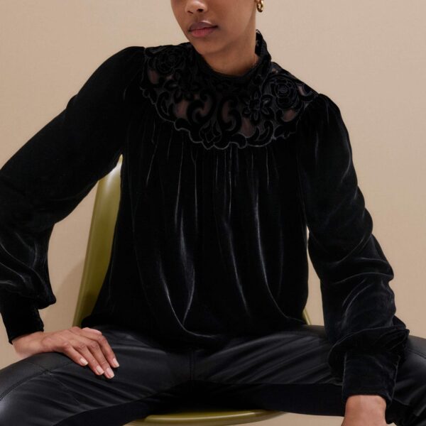 Me and Em Fluid Embroidered Top, view 7
