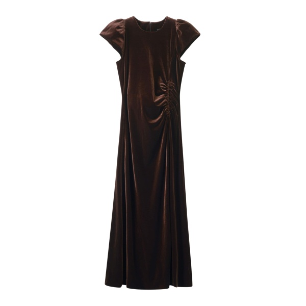 Me and Em Fluid Maxi Dress – luxury British Brown in Me and Em exclusively at Luxury Shoes 