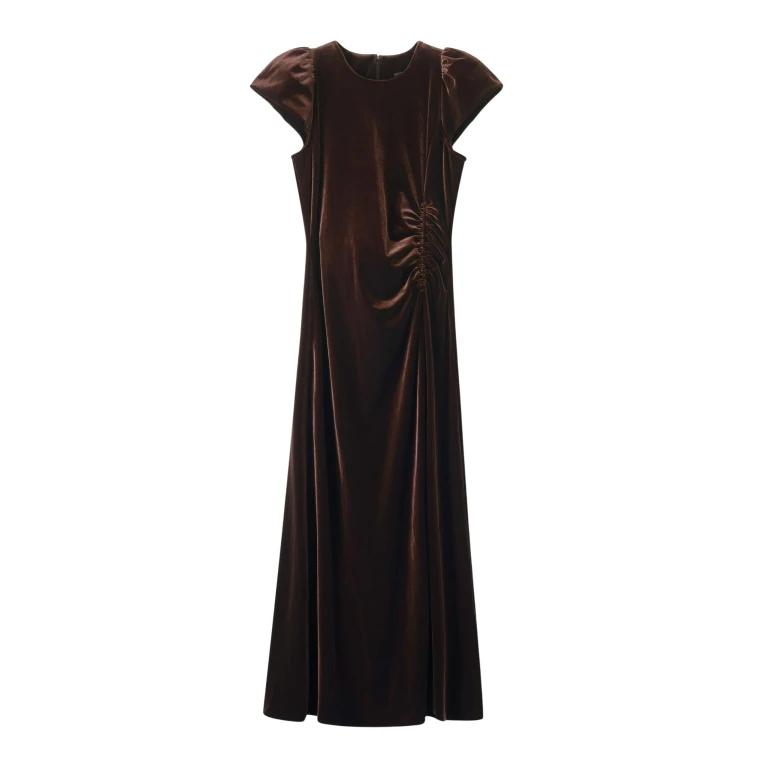 Me and Em Fluid Maxi Dress – luxury British Brown in Me and Em exclusively at Luxury Shoes 