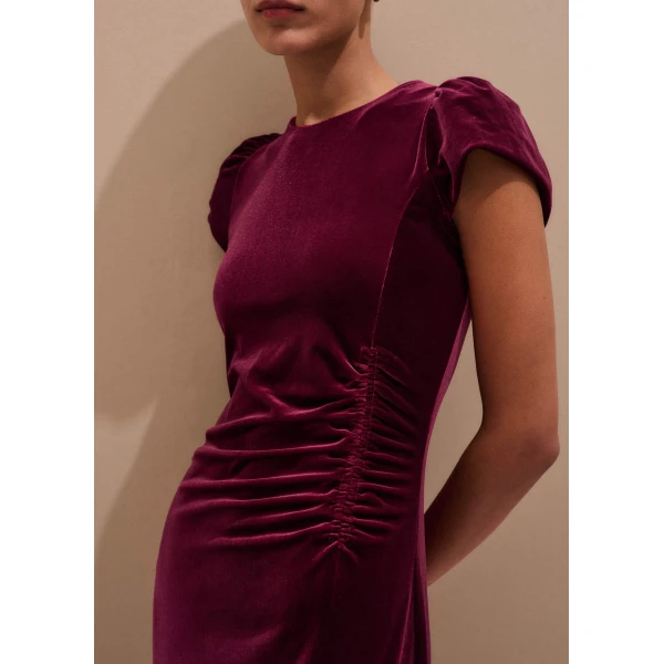 Me + Em Fluid Maxi Dress – luxury British Red in Me and Em exclusively at Luxury Shoes 