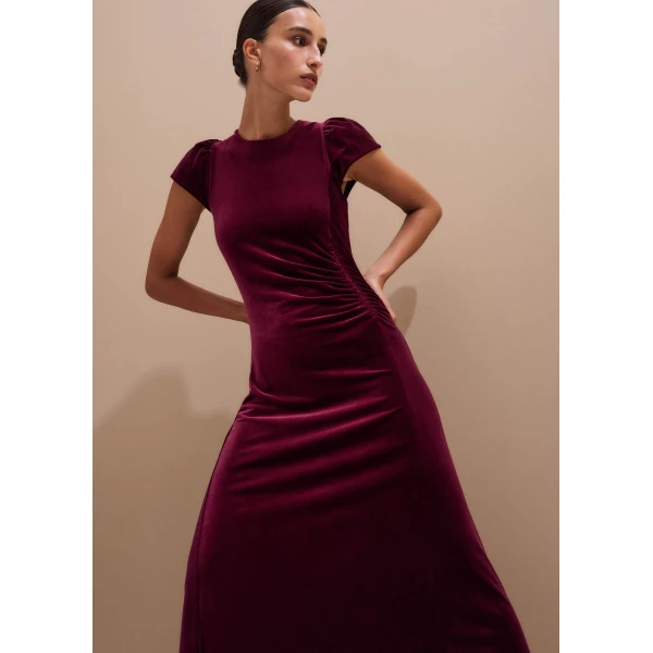 Me and Em Fluid Maxi Dress – luxury British Red in Me and Em exclusively at Luxury Shoes 