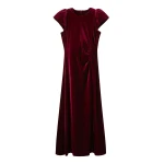 Me and Em Fluid Maxi Dress – luxury British Red in Me and Em exclusively at Luxury Shoes 