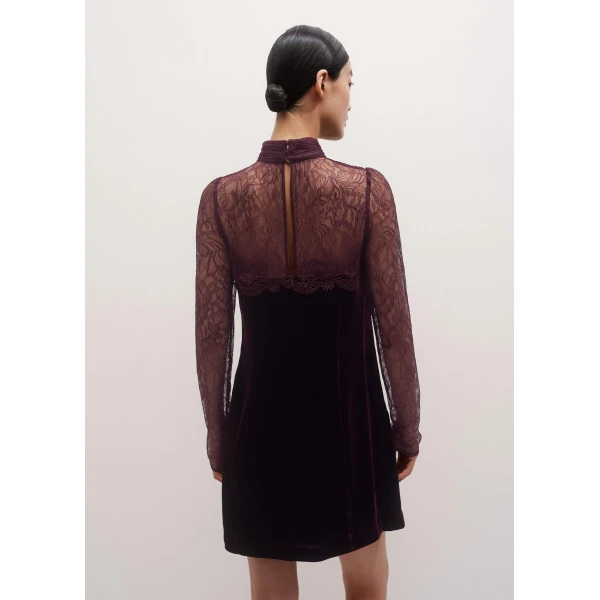 Me + Em Fluid Mini Dress – luxury British Red in Me and Em exclusively at Luxury Shoes 