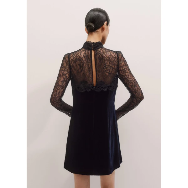 Me + Em Fluid Mini Dress – luxury British Black in Me and Em exclusively at Luxury Shoes 