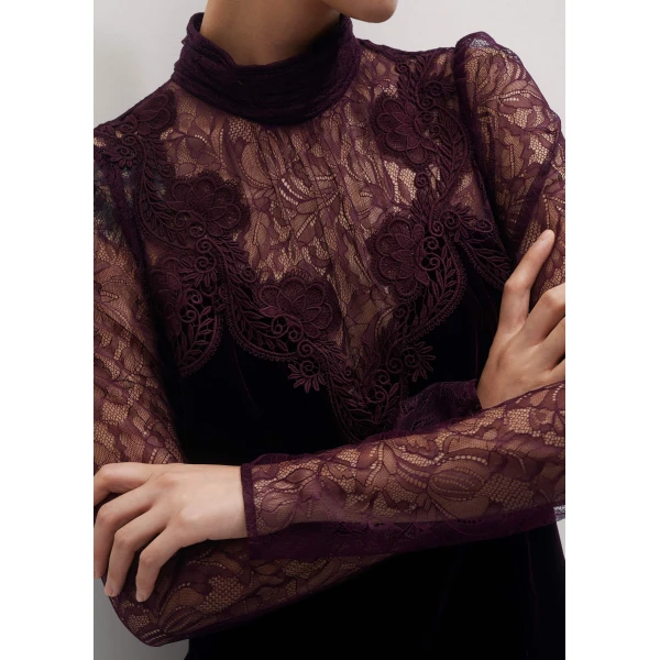 Me + Em Fluid Mini Dress – luxury British Red in Me and Em exclusively at Luxury Shoes 
