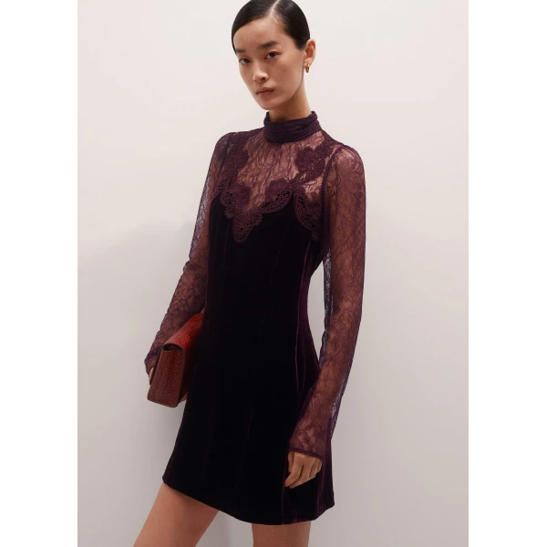 Me and Em Fluid Mini Dress – luxury British Red in Me and Em exclusively at Luxury Shoes 