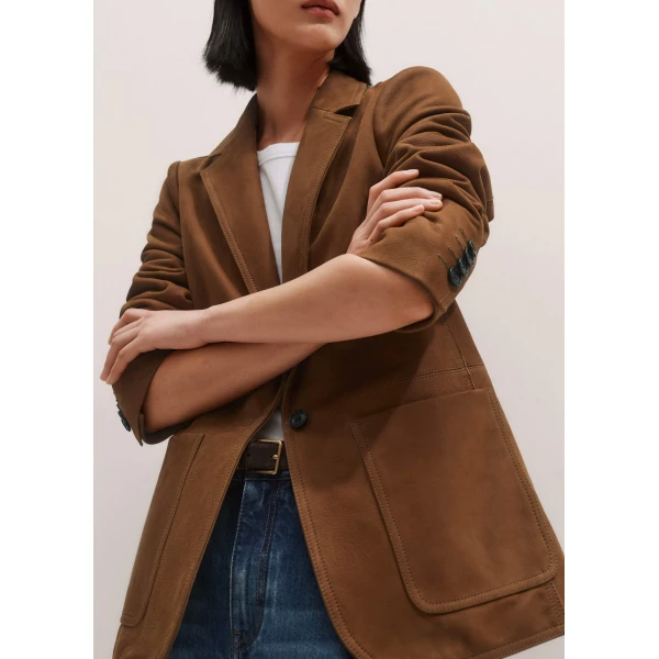 Me and Em Forever Blazer – luxury British Brown in Me and Em exclusively at Luxury Shoes 