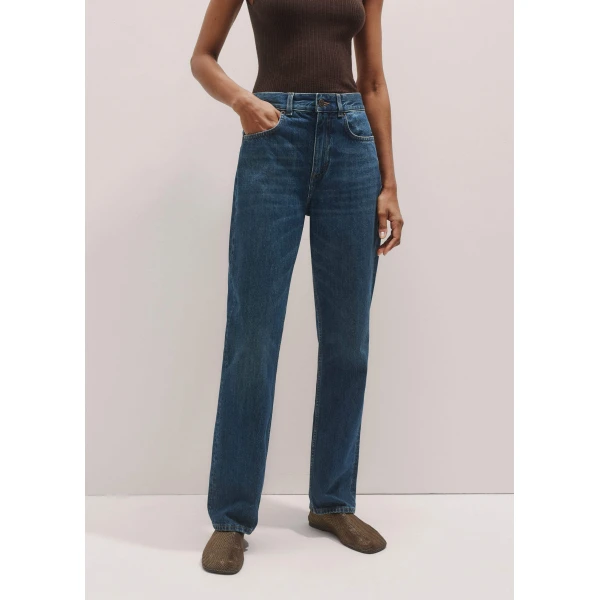 Me + Em Full-Length Straight Jean – luxury British Blue in Me and Em exclusively at Luxury Shoes 