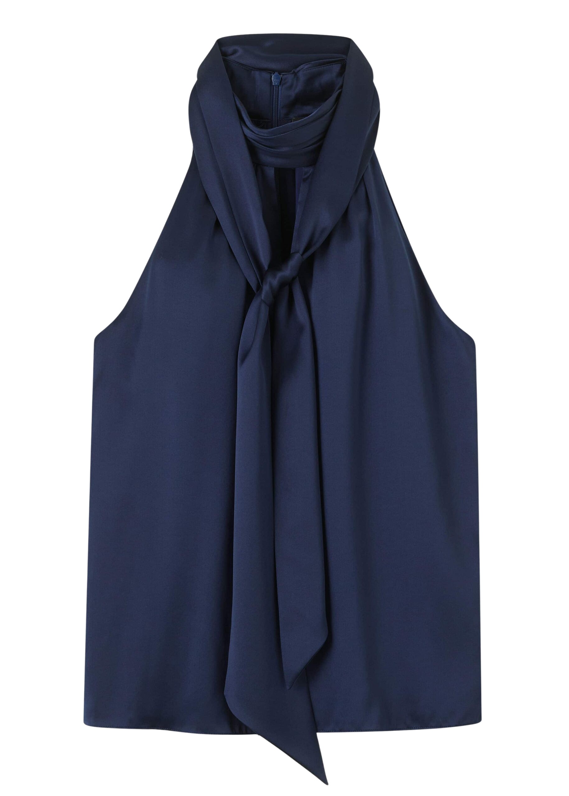 Me and Em Halterneck Top + Tie – luxury British Blue in Me and Em exclusively at Luxury Shoes 