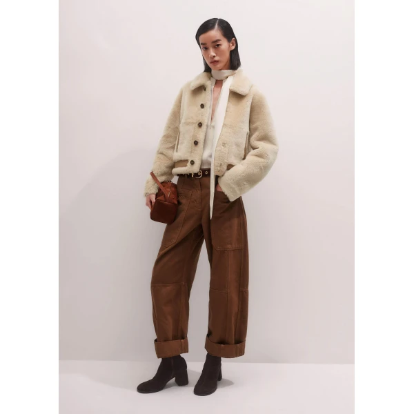 Me + Em High Neck Blouse + Tie – luxury British Ivory in Me and Em exclusively at Luxury Shoes 