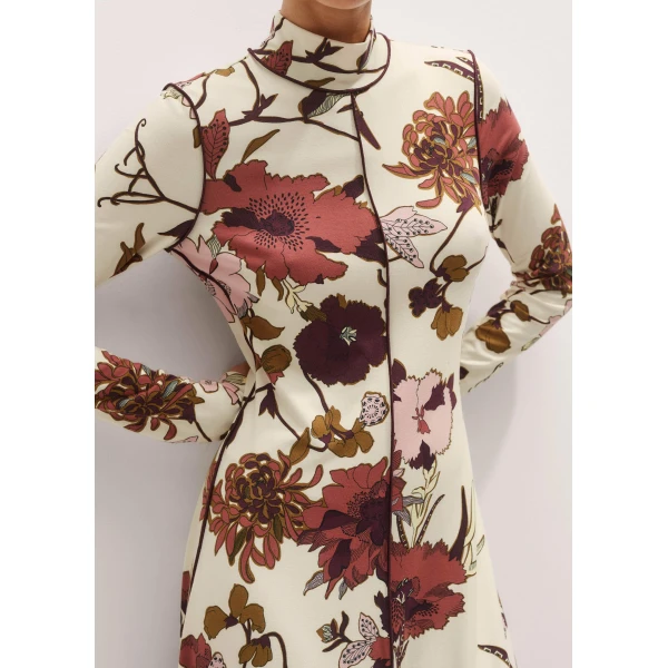 Me and Em High Neck Jersey Maxi Dress – luxury British Ivory in Me and Em exclusively at Luxury Shoes 