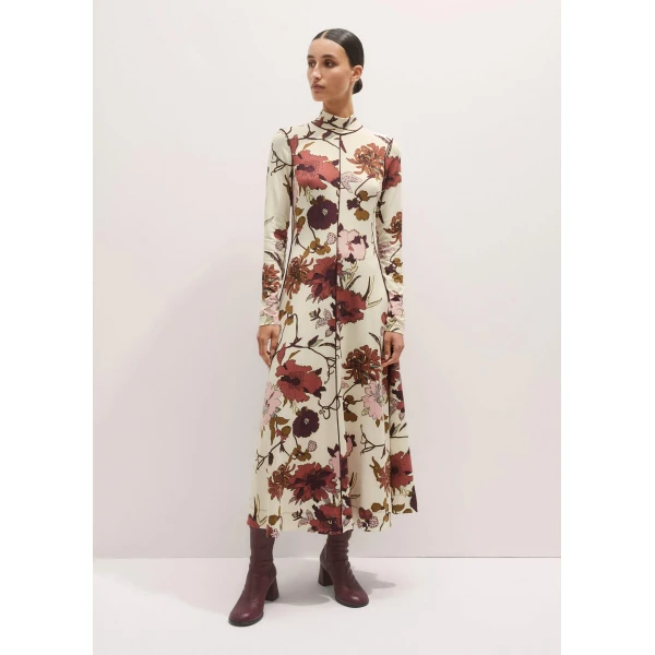 Me and Em High Neck Jersey Maxi Dress – luxury British Ivory in Me and Em exclusively at Luxury Shoes 