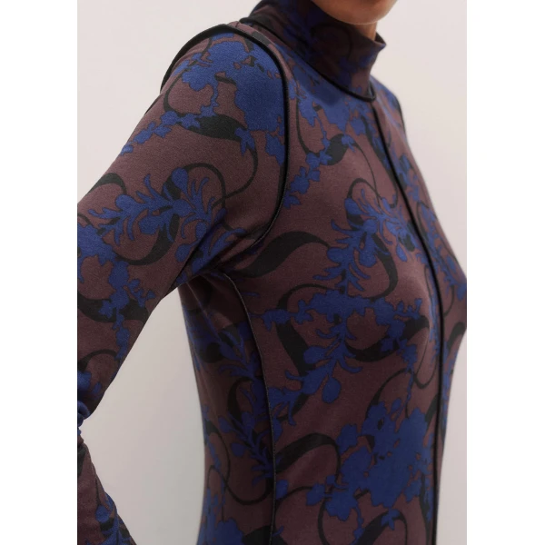 Me and Em High Neck Maxi Dress – luxury British Blue in Me and Em exclusively at Luxury Shoes 