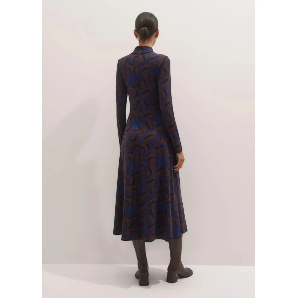 Me and Em High Neck Maxi Dress – luxury British Blue in Me and Em exclusively at Luxury Shoes 