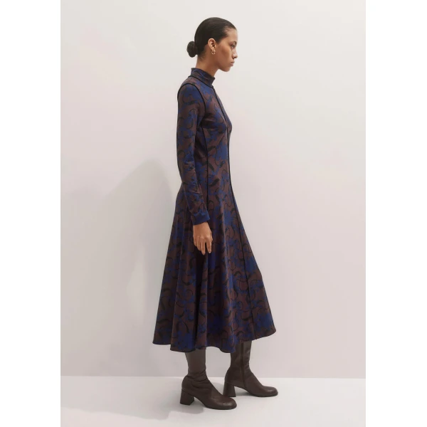 Me + Em High Neck Maxi Dress – luxury British Blue in Me and Em exclusively at Luxury Shoes 