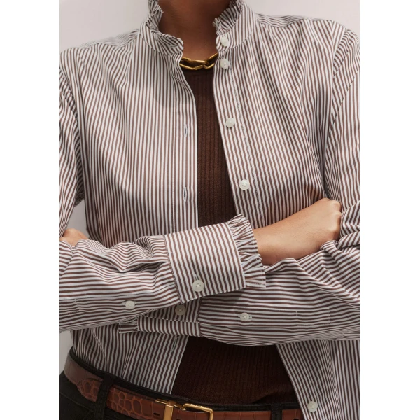 Me and Em Impossibly Soft Shirt – luxury British Brown in Me and Em exclusively at Luxury Shoes 