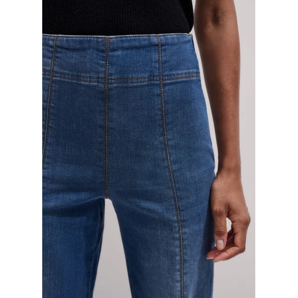 Me + Em Kick Flare Travel Jean – luxury British Blue in Me and Em exclusively at Luxury Shoes 